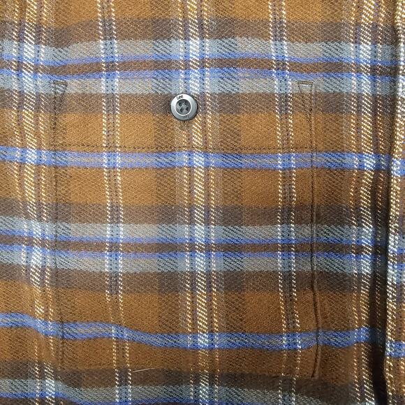 Lee CPO Overshirt Medium Flannel Plaid Shirt Heavyweight Skin Fit Hand Pockets - Picture 8 of 14
